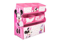 Delta Children Minnie Mouse Wooden Toy Organizer, Left View a1a