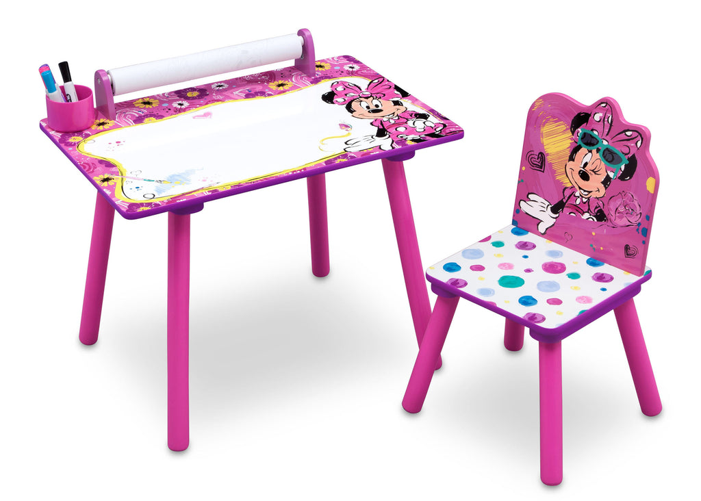 Delta Children Minnie Mouse Activity Desk Right View a1a