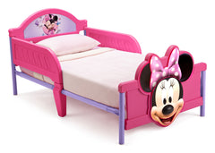 Delta Children Minnie Mouse 3D Footboard Toddler Bed Left View a1a