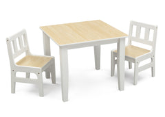 Delta Children Natural/White Table and Chair Set Right View a1a